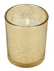 CANDLE VOTIVE MERCURY GOLD 25/TRAY