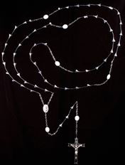 ROSARY 53 FLOWER SMALL CROSS