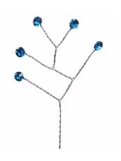 QUINTET RHINESTONE SAPPHIRE 12/PK