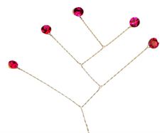 QUINTET RHINESTONE ROSE 12/PK