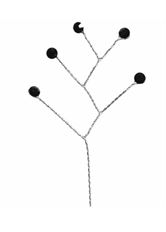 QUINTET RHINESTONE ONYX 12/PK