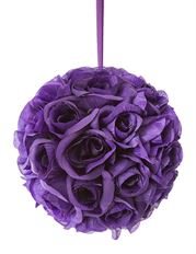 ROSE BALL 7" PURPLE W/HANGER
