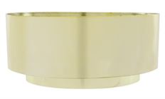 DESIGN BOWL 3.75&quot;H 8.5&quot;O GOLD
