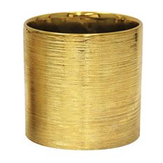 POT 5.25X5.25 ETCHED GOLD