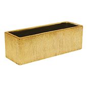 POTTERY 4"H 12X4"O ETCHED GOLD