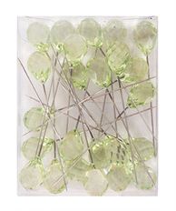 PIN TEARDROP 2.75" 24/PK GREEN
