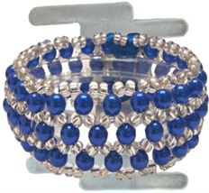 BRACELET PRECIOUS FLOWER ROYAL BLUE