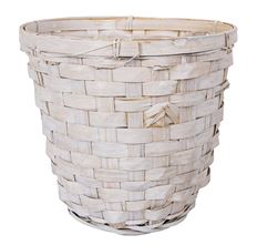 POTCOVER 6" WHITEWASH ROUND