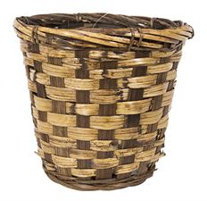 POTCOVER 6" DK STAIN RATTAN