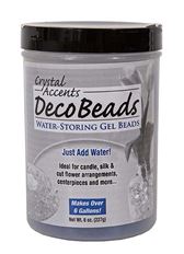 DECO BEADS BLUE 8 OZ JAR