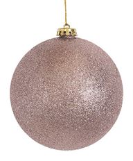 BALL GLITTER 140MM ROSE GOLD