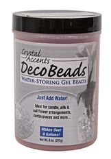 DECO BEADS 8OZ JAR ORANGE