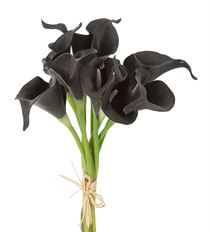 CALLA LILY BUNDLE 14&quot; BLACK