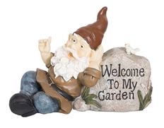 GNOME WELCOME STONE 13 X 9"