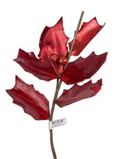 HOLLY SPRAY 20" GLITTER RED