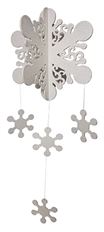 ORNAMENT SNOWFLAKE 46.5" 3D WHITE