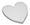 STYROFOAM HEART 18 SOLID WHITE