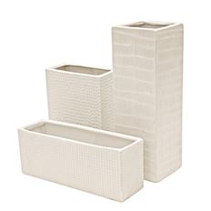 POTTERY SQUARE 12X 4X4OP WHT