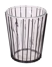 IRON GLASS VASE 8" GLASS