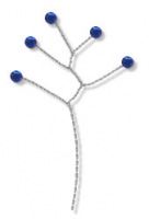 QUINTET RHINESTONE NAVY 12/PK