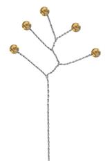 QUINTET RHINESTONE BRONZE 12/PK