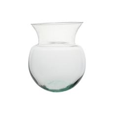 PEONY VASE 7.75" CLEAR 12/CS