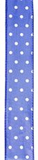 RIBBON WHITE DOTS 09 ROYAL BLUE 50Y