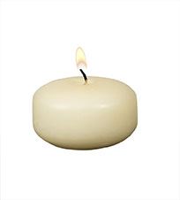 CANDLE FLOAT 2" IVORY 6/BOX