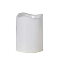CANDLE PILLAR 3X4"H LED WHITE