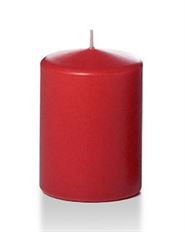 CANDLE PILLAR 2.8X4 RED EVENT
