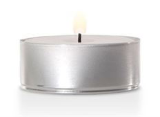 CANDLE TEALIGHT WHITE 10BX 5HR