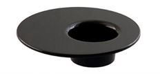 ROUND MESA 4.5X2.5" BLACK 24/C