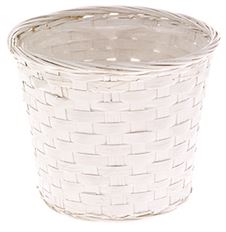 POTCOVER 6" WHITE PAINTED EACH