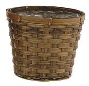 POTCOVER 6" BAMBOO STAIN ROUND