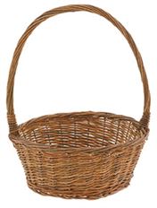 BASKET 8" UNPEELED WILLOW