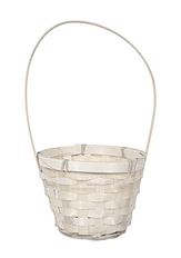 BASKET 5.5" WHITE PAINTED EACH