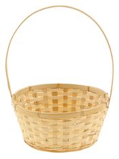 BASKET 8" BAMBOO HANDLE/LINER