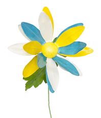 DAISY OVERSIZE 34" YEL TEAL WHT