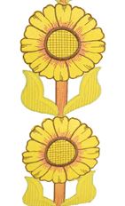 SUNFLOWER RIBBON 4" 5YD YELLOW