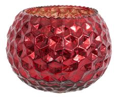 HONEYCOMB BOWL 5" RED METALLIC