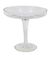 GLASS PEDESTAL 8" W TRAY 8"