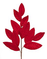 MAGNOLIA LEAF SPRAY 26" RED VELVET