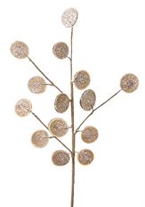 SPRAY WOOD SLICED 24&quot; FROSTED