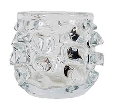 CANDLEHOLDER 4"X4.5" CLEAR