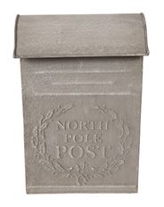 NORTH POLE POST 14" GRAY