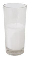 CANDLE VOTIVE 5" GLASS FILLED WHITE