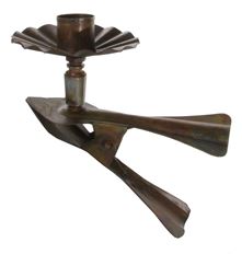 METAL CANDLE CLIP 16CM BRASS