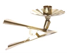 METAL CANDLE CLIP 14CM GOLD