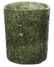 GLASS VOTIVE 9.5CM GREEN