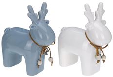 CERAMIC REINDEER 15CM 2/ASST
